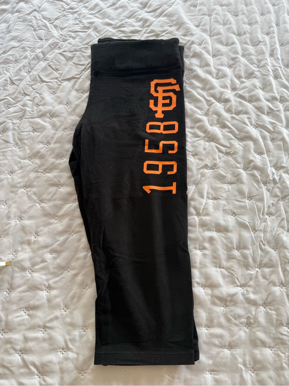 PINK Black Joggers with Orange 1958 Graphic